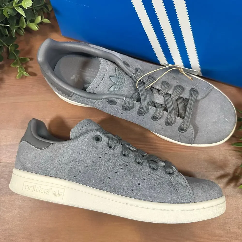 Adidas‎ Originals Men's Stan Smith Grey Suede Sneakers IF8047 Size 5